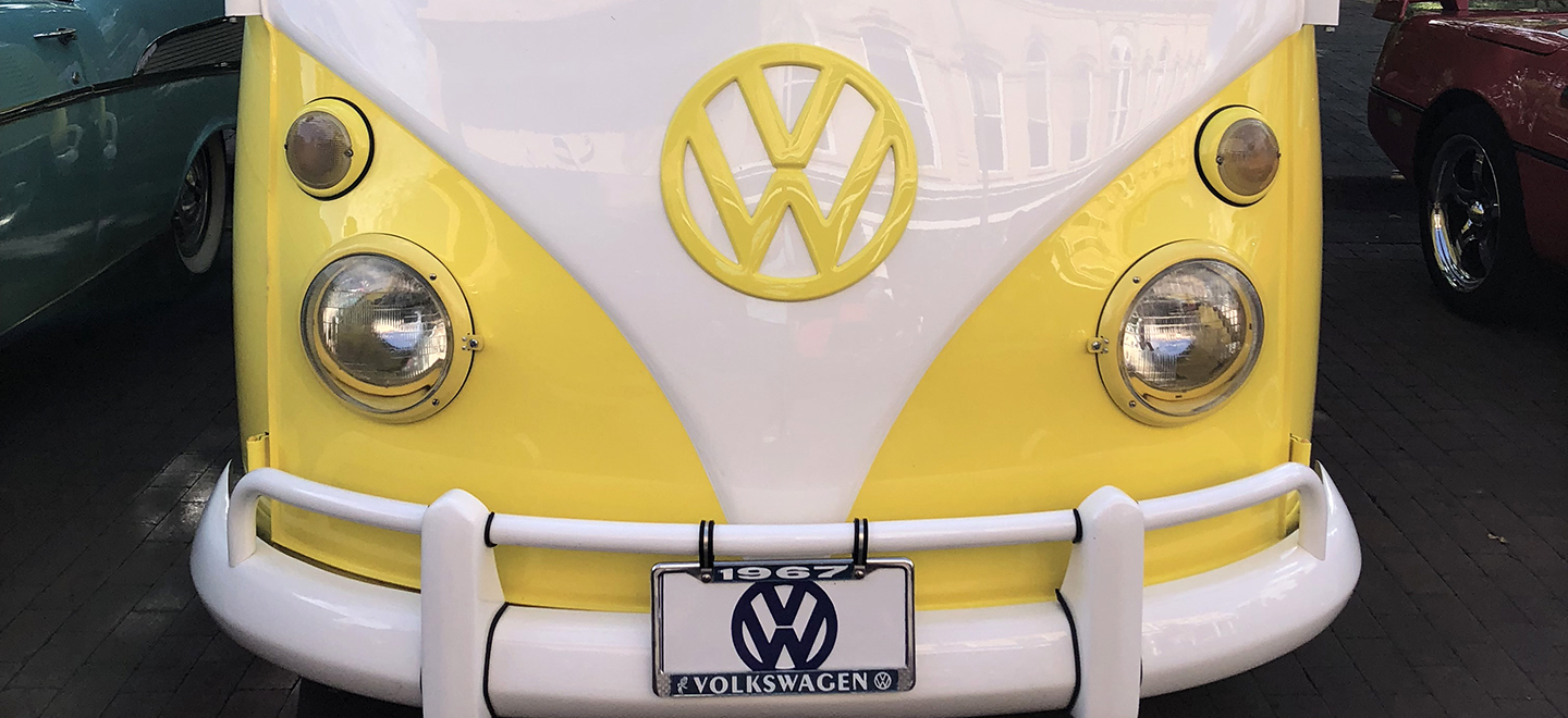 Yellow Volkswagen vanagon