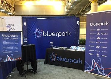 Bluespark DrupalCon booth setup
